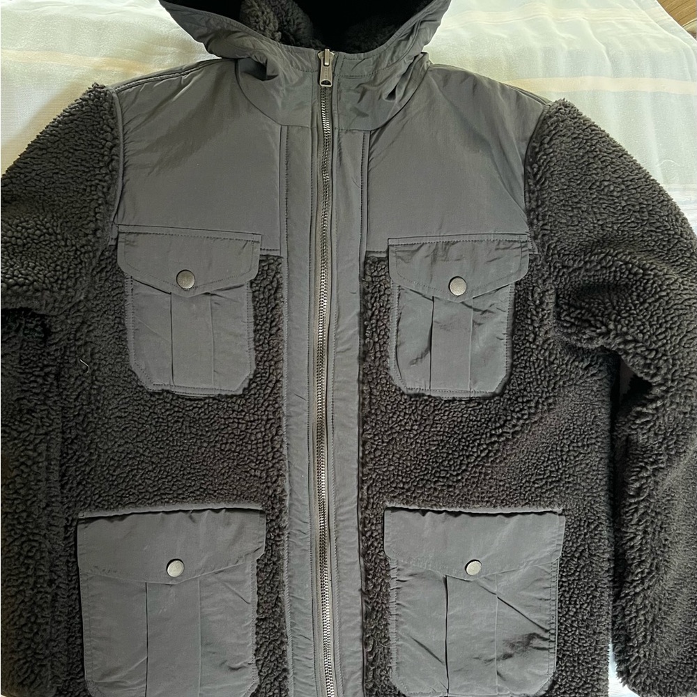 Lucky Brand - Gray Sherpa Jacket